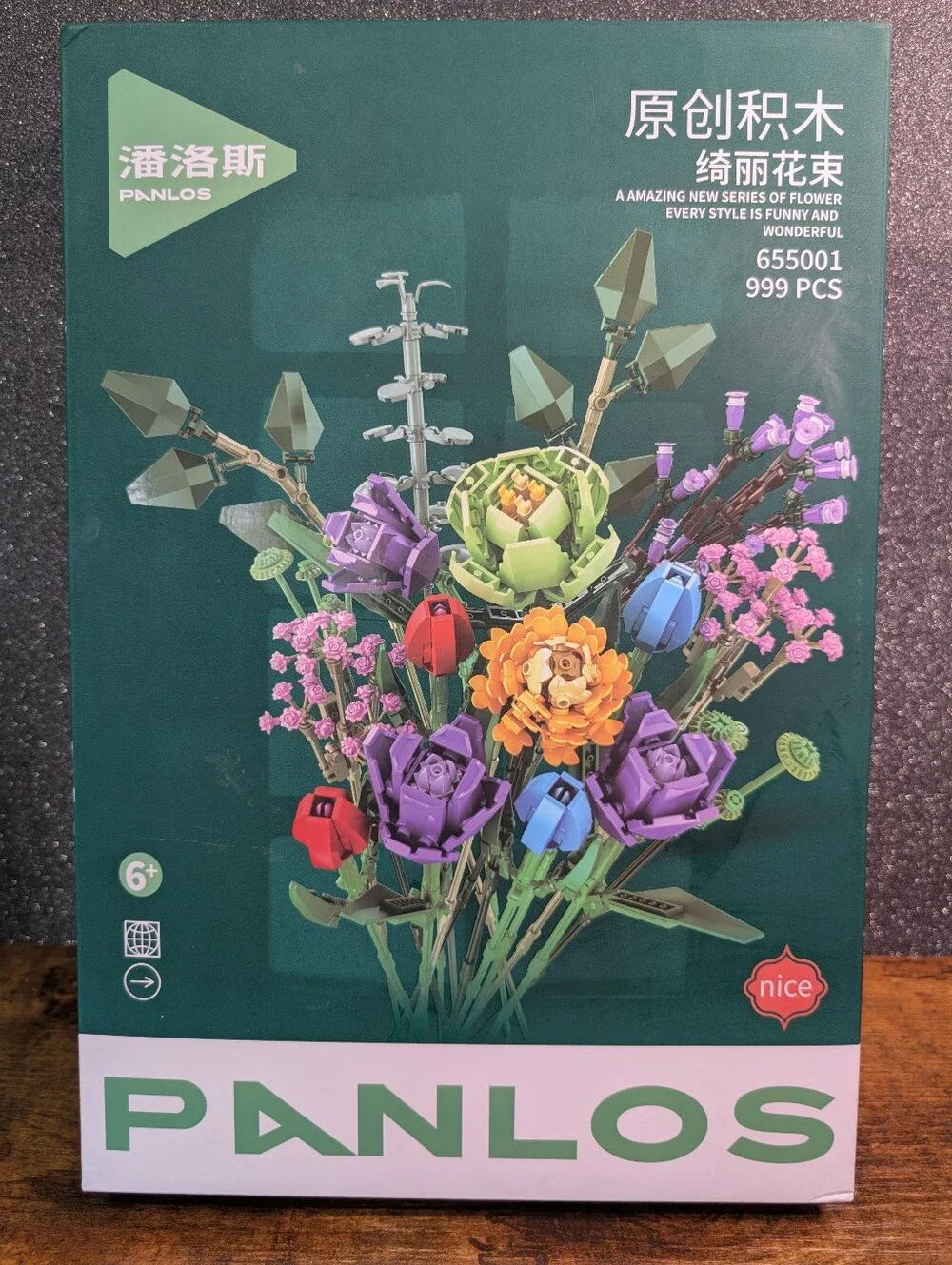 Panlos 655001 Amazing Flowers Building Set 999pcs
